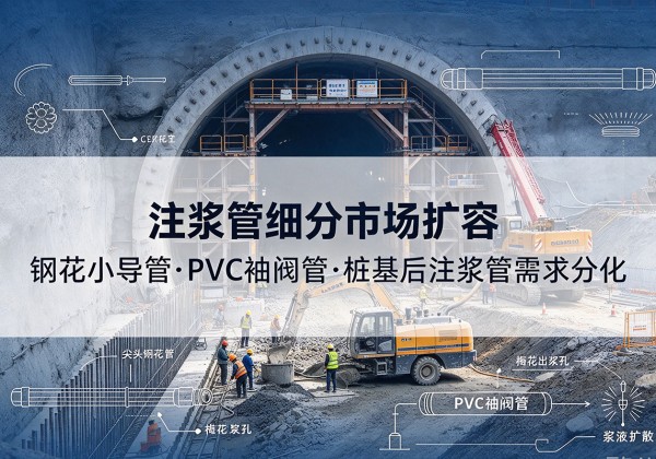 杭锦后旗注浆管细分市场扩容，隧道钢花小导管、PVC 袖阀管、桩基后注浆管需求分化